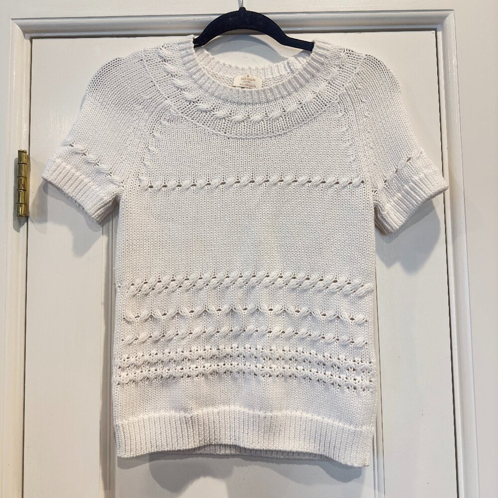 Kate Spade New York Open Stitch Sweater in White
